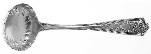 Winthrop (Sterling, 1909) Solid Gravy Ladle with Fluted Bowl