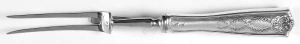 Winthrop (Sterling, 1909) Large Stainless-Prong Roast Carving Fork