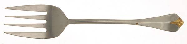 Parkhill Gold (Stainless) Medium Solid Cold Meat Serving Fork