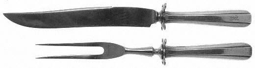 Aristocrat (Sterling, 1934) Small Steak 2-Piece Carving Set w/Stainless Blade