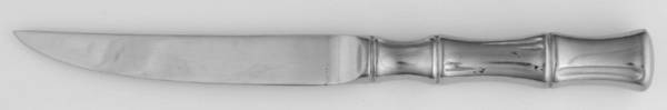 Bamboo-Bright Finish (Stainless) Individual Steak Knife Hollow Handle