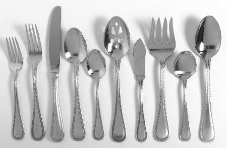 Beaded Antique (Stainless-Cutlery) 53 Piece Set