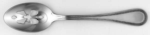 Beaded Antique (Stainless-Cutlery) Pierced Tablespoon (Serving Spoon)