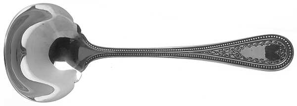 Beaded Antique-Engraved (Stainless) Solid Gravy Ladle
