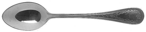 Beaded Antique-Engraved (Stainless) Place/Oval Soup Spoon