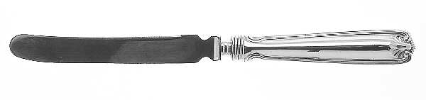 Benjamin Franklin (Sterling, 1904, T-Lion, No Mono) Individual Fruit Knife with Silverplate Blade