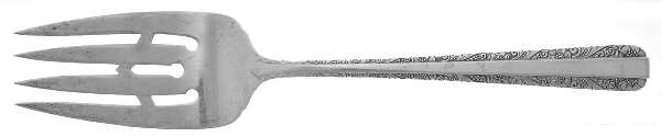 Candlelight (Sterling, 1934, No Monos) Small Solid Cold Meat Serving Fork