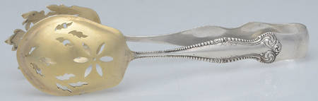 Canterbury (Sterling, 1893) Large Ice Serving Tongs