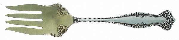 Canterbury (Sterling, 1893) Solid Salad Serving Fork