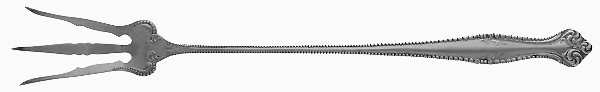 Canterbury (Sterling, 1893) Large Lettuce Serving Fork