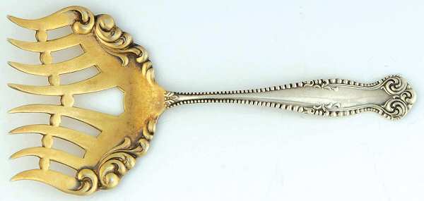 Canterbury (Sterling, 1893) Large Solid Tined Sardine Serving Fork