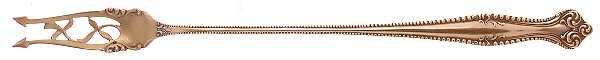 Canterbury (Sterling, 1893) Long Handle Olive Fork