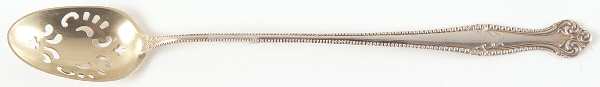 Canterbury (Sterling, 1893) Pierced Bowl Long Handle Olive Spoon