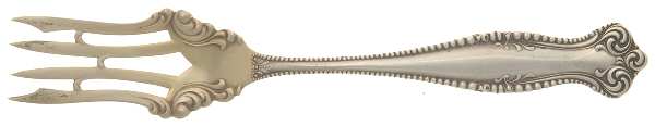 Canterbury (Sterling, 1893) Small Solid Cold Meat Serving Fork