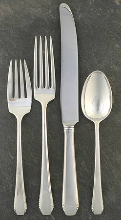 Cascade (Sterling, 1933, No Monograms) 4 Piece Place Size Setting