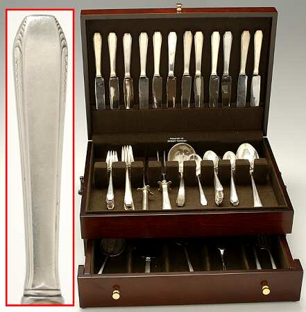 Cascade (Sterling, 1933, No Monograms) 58 Piece Set