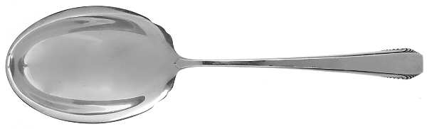 Cascade (Sterling, 1933, No Monograms) Large Solid Berry/Casserole Spoon