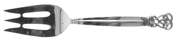 Celtic Weave (Sterling, 1979) Large Solid Cold Meat Serving Fork