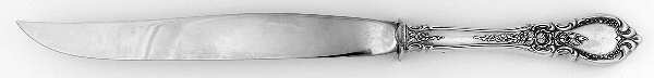 Charlemagne (Sterling, 1963) Large Carving/Roast Knife StnlBl w/Sterling Guard