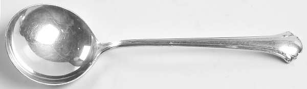 Chippendale (Sterling, 1937) Round Bowl Soup Spoon (Bouillon)