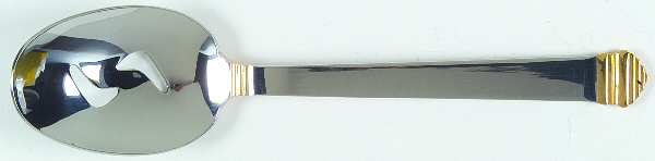 Colonnade-Gold Accent (Stainless) Pierced Tablespoon (Serving Spoon)