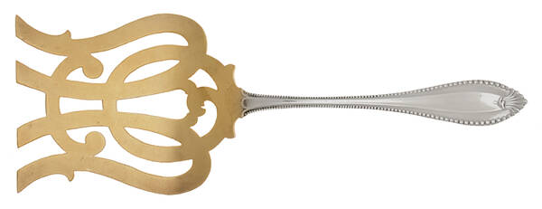Cordova (Sterling, 1902, No Monograms) Large Solid Asparagus Serving Fork