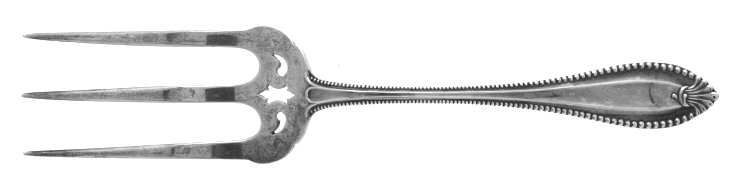Cordova (Sterling, 1902, No Monograms) Solid Spinach Serving Fork