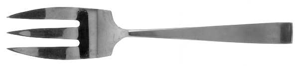 Cora (Stainless) Small Solid Cold Meat Serving Fork