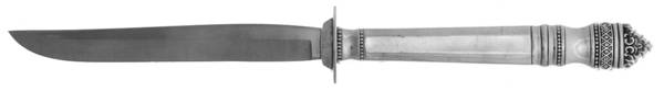 Danish Baroque (Sterling, 1970) Individual Steak Knife Hollow Handle