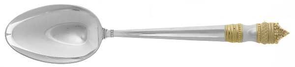 Danish Baroque Gold (Sterling, 1974) Dessert/Oval Soup Spoon
