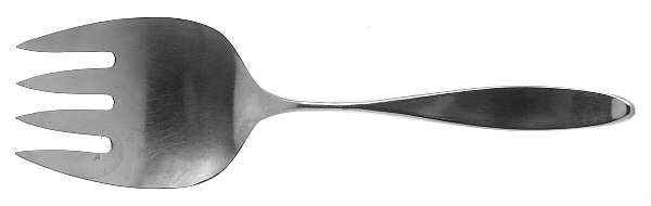 Design 2 (Stainless, Norway-Germany) Solid Serving Fork by Towle Silver