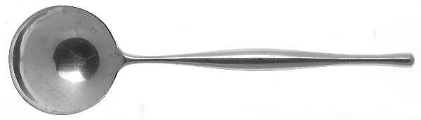 Design 3 (Stainless) Round Bowl Soup Spoon (Gumbo)
