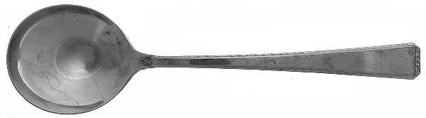 Drury Lane (Sterling, 1939, No Monograms) Round Bowl Soup Spoon (Cream Soup)