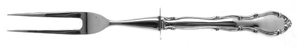 Fontana (Sterling, 1957) Small Steak Carving Fork with Stainless Prongs