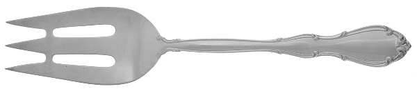 Fontana (Sterling, 1957) Large Solid Cold Meat Serving Fork