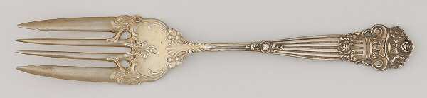 Georgian (Sterling, 1898, Old) Pastry Fork by Towle Silver