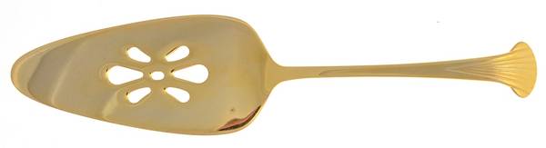 Gold Aristocrat (Gold Electroplate) Pierced All Stainless Pie Server