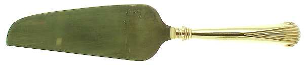 Gold Aristocrat (Gold Electroplate) Pie & Cake Server with Stainless Blade