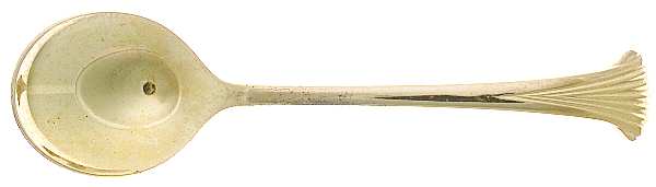 Gold Aristocrat (Gold Electroplate) Round Bowl Soup Spoon (Cream Soup)