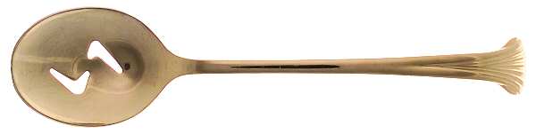 Gold Aristocrat (Gold Electroplate) Pierced Tablespoon (Serving Spoon)