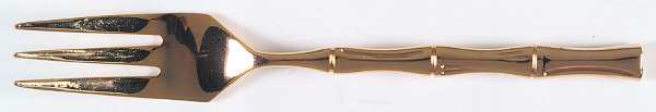 Gold Bamboo (Gold Electroplate) Individual Salad Fork