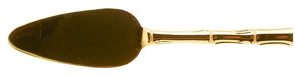Gold Bamboo (Gold Electroplate) Solid Cheese Server