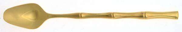 Gold Bamboo (Gold Electroplate) Iced Tea Spoon
