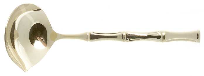 Gold Bamboo (Gold Electroplate) Solid Gravy Ladle