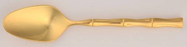 Gold Bamboo (Gold Electroplate) Five O'Clock Teaspoon