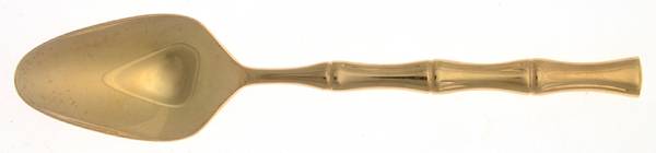 Gold Bamboo (Gold Electroplate) Place/Oval Soup Spoon