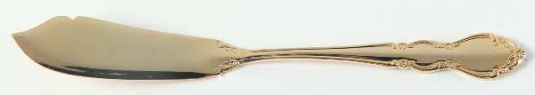 Golden Baroness (Gold Electroplate) Flat Handle Master Butter Knife