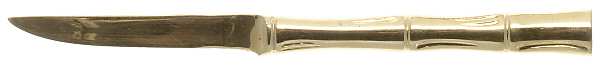 Gold Cane (Gold Electroplate) Individual Solid Fruit Knife by Towle Silver