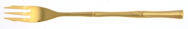 Gold Cane (Gold Electroplate) Cocktail/Seafood Fork
