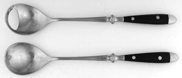 Gourmet-Black (Stainless) (2 Pc) Solid Salad Set